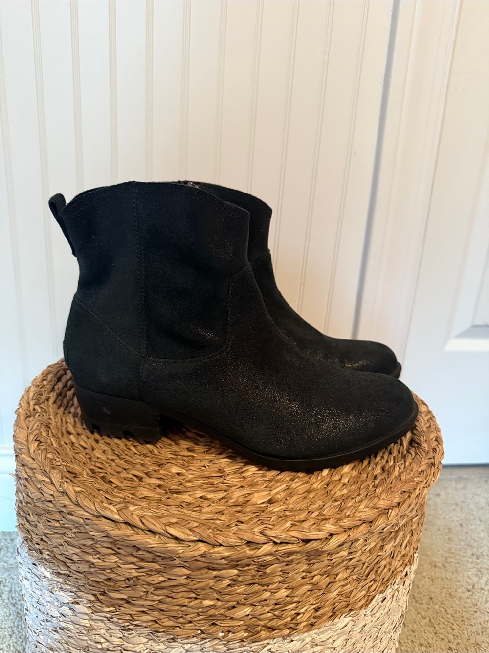 Women's Black Sorel Ankle Boots- Classic Low Heel Sorel